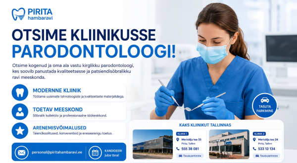 Liitu Pirita Hambaravi professionaalse meeskonnaga!