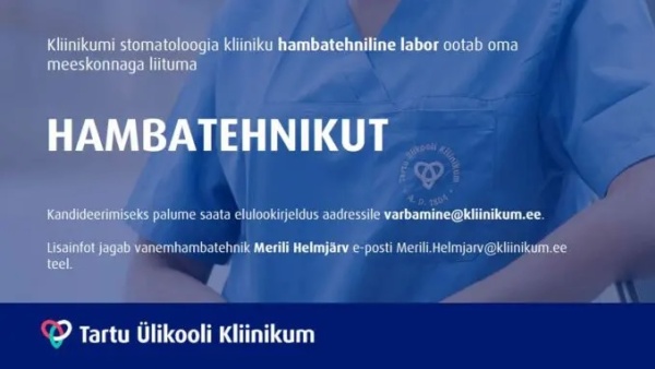 Tööpakkumine hambatehnikule